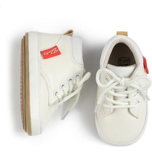 CENCIRILY Baby Boys Girls High Top Sneakers Soft Soles Anti Skid Infant Ankle Shoes Toddler Prewalker First Walking Crib Shoes