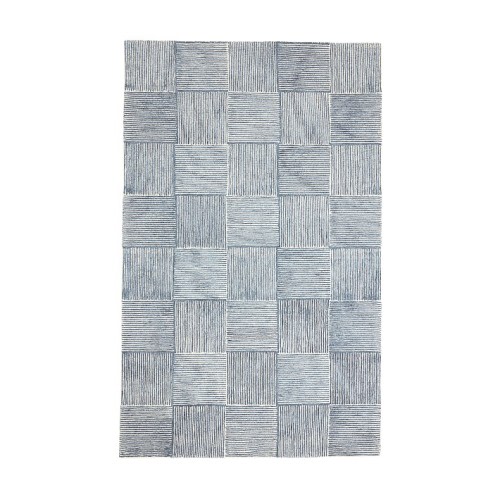 Concentric Square Tile Rug