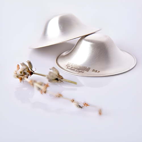 XIRQI The Original Silver Nursing Cups, Silver Breast Protector for Nursing Mothers, Nipple Shields for Nursing Newborn, Metal Healing Nipple Covers for Breastfeeding