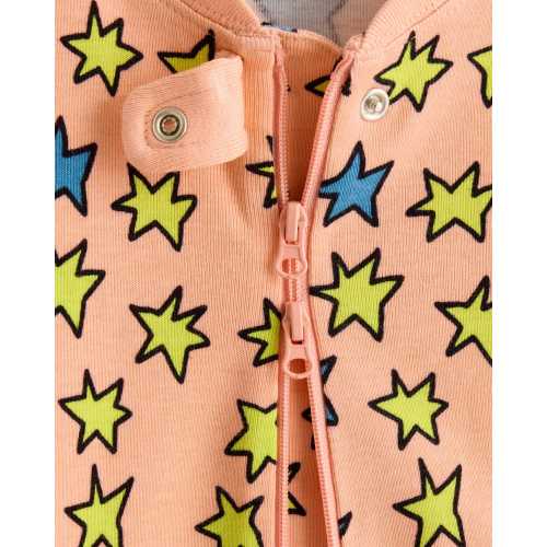 100% Organic Cotton One Piece Pajama - Baby in Multi Stars