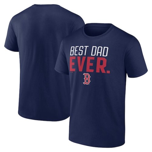 Men's Boston Red Sox Navy Best Dad Ever T-Shirt