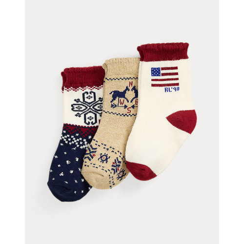 Flag Crew Sock 3-Pack