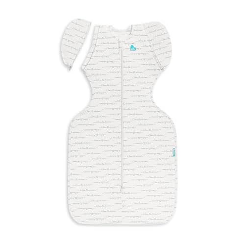 Love to Dream Swaddle Up Transition Swaddle, Patented Zip-Off Wings, Gently Help Baby Transition from Being Swaddled to Arms Free When Showing Signs of Rolling, 1.0 TOG, 13-19 lbs, White