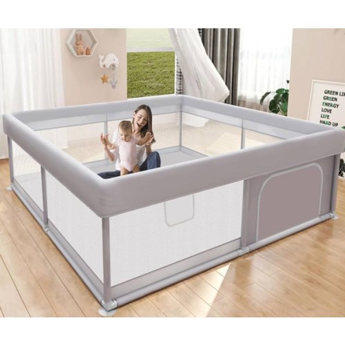 Baby Playpen 50x50 Inch, Play Pens for Babies and Toddlers Baby Fence Play Yards for Indoor & Outdoor with Breathable Mesh Anti-Fall Playpen