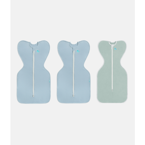 Swaddle Up Starter Bundle 0.2 TOG | Soft Blue | Olive