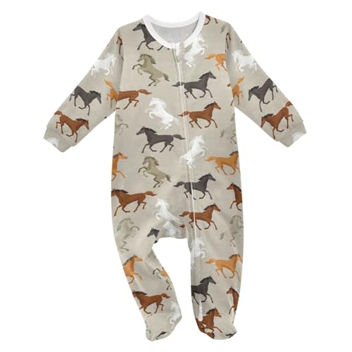 vvfelixl Funny Cows Milk Baby Sleepers For Girl Boys Newborn Baby Play One-Piece Footies For 0-24 Months