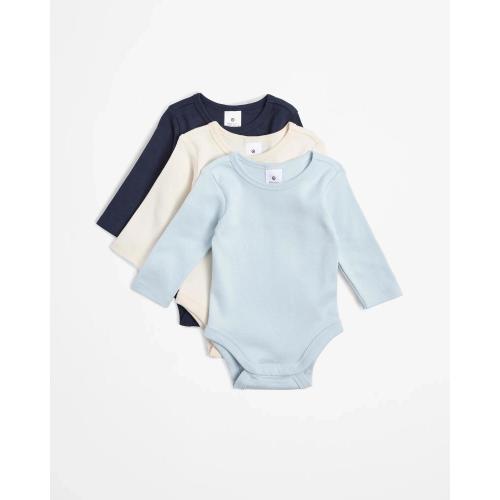 Target Baby Baby Organic Cotton Bodysuits 3 Pack - Blues - Kmart