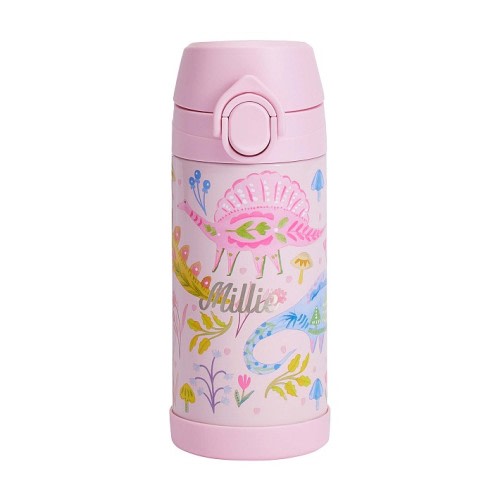 Mackenzie Heritage Pink Dinos Water Bottle