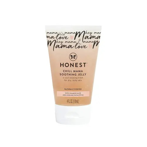 The Honest Company Honest Mama Chill Mama Soothing Jelly | Cooling Formula for Itchy, Dry, Growing Belly | Aloe + Eucalyptus Infused | 4 fl oz
