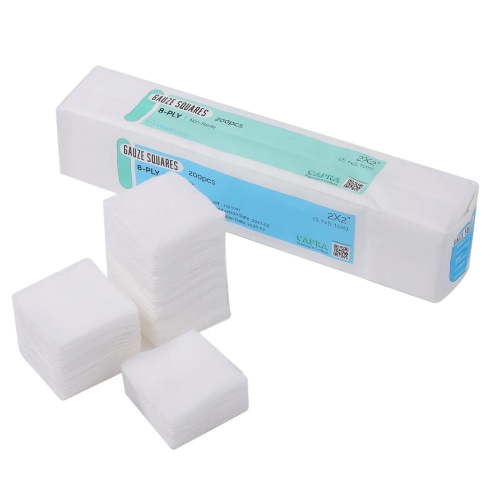 1000PCs CAPRA Gauze Non-Woven/Non-Sterile Premium Sponges Pad by VASTMED | Absorbent Sponges Great for Wound Dressing & Cleaning | All Purpose Gauze Sponges Pads