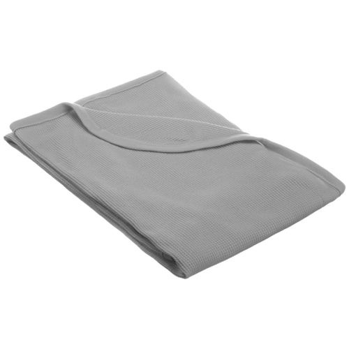 American Baby Company 100% Cotton Thermal Waffle Swaddle Blanket, Soft, Breathable & Stretchy, Gray, 30" x 40" for Boys and Girls, Perfect for Swaddling, Travel and Gifting