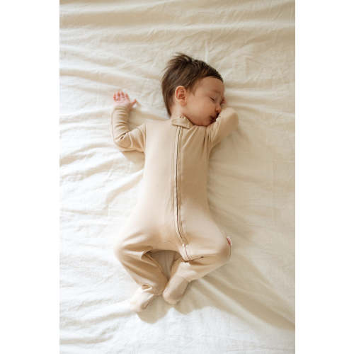 Organic Pima Cotton Baby Sleeper in Honey