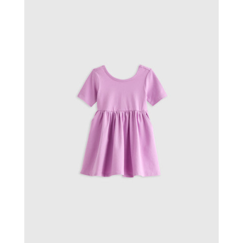 Organic Cotton Skater Dress - Baby Girl in Cat Faces