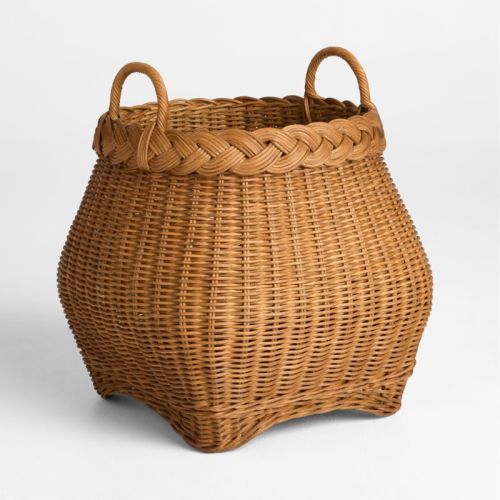 Folklore Wicker Floor Basket