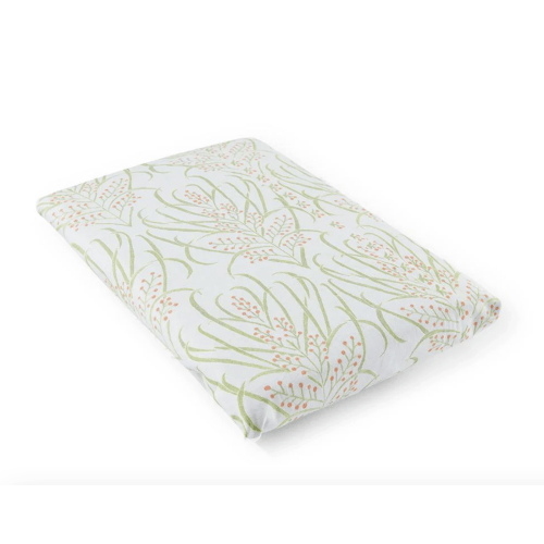Light Teal Vines Suzani Crib Sheet - Bedding | Over The Moon