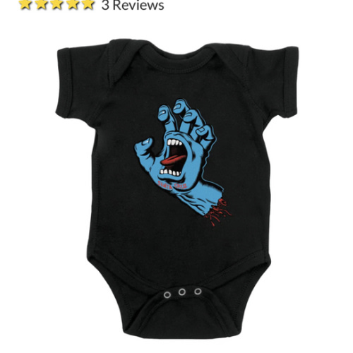 Screaming Hand One Piece Bodysuit | Baby Skate Apparel | Santa Cruz