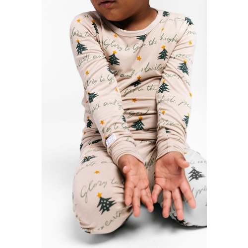 Glory to God Christmas PJ Long Sleeve Set Bamboo – Holy Pals