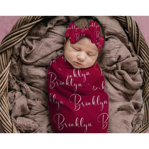Personalized Custom Swaddle Set, Personalized Name Swaddle Blanket, Baby Swaddle For Girl Boy, Newborn Swaddle, Hospital Coming Home Outfit