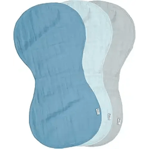 Green Sprouts Organic Cotton Muslin Burp Cloths, Adult Use Only, Hypoallergenic, Standard 100 by Oeko-TEX® Certified, Tested for Hormones, Large