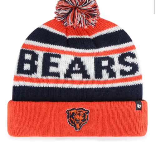 Chicago Bears Hangtime Cuff NAVY 47 Youth Knit Hat - 48014919