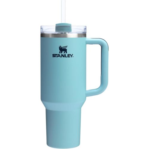 STANLEY Quencher H2.0 Tumbler with Handle and Straw 40 oz | Flowstate 3-Position Lid | Cup Holder Compatible for Travel | Insulated Stainless Steel Cup | BPA-Free | Agave