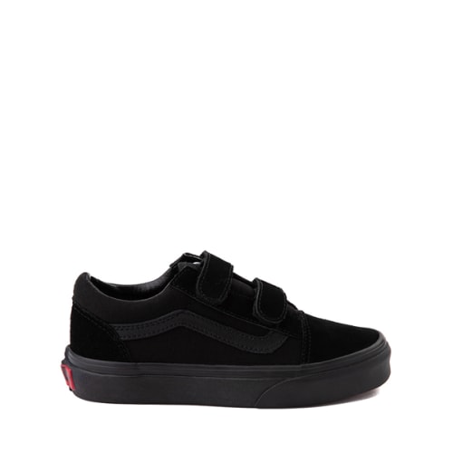 Vans Old Skool V Skate Shoe - Little Kid - Black Monochrome