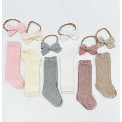 Socks + Bow Sets – Olive and Cradle