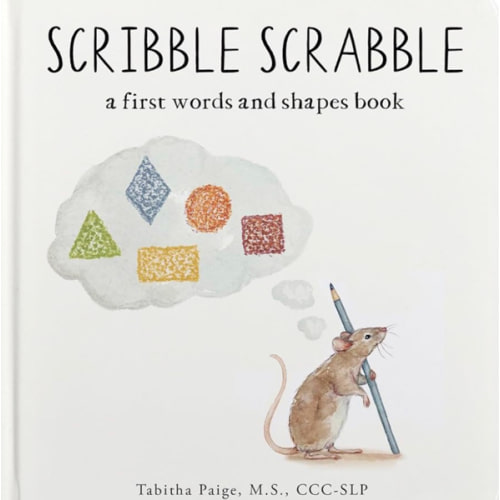 Scribble Scrabble: A Board Book of First Words and Shapes for Growing Minds (A Wishy Washy Sequel) (Tabitha Paige Children's Book Series)