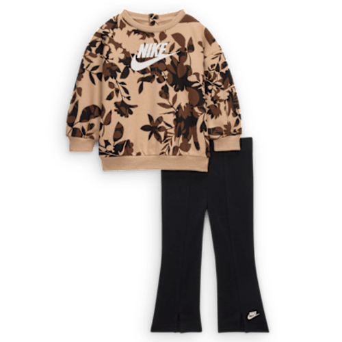 Nike Baby (12-24M) Floral Camo Crew and Leggings Set