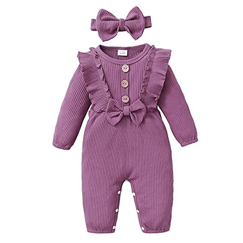 Mioglrie Newborn Baby Girl Clothes One Piece Jumpsuits Clothes Short Sleeve Rompers Summer Clothes for Baby