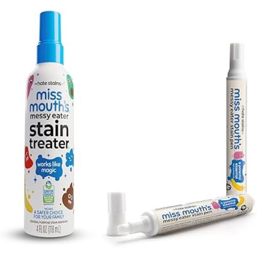Miss Mouth's Messy Eater Stain Treater 4oz Spray and Stain Treater Pens Bundle