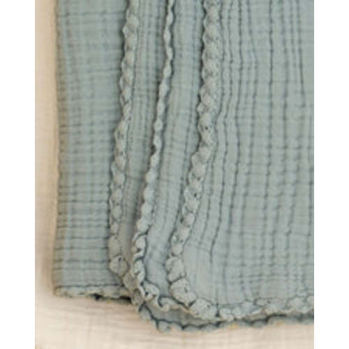 Soft, Garment-Dyed Lace Baby Blanket | Organic Cotton Gauze | Willaby – willaby