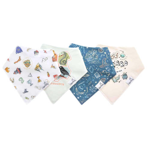 4 Pack Baby Bandana Bibs - Wizarding World
