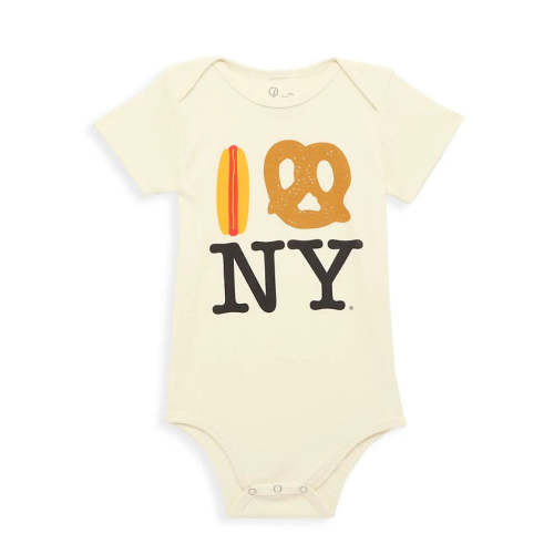 Hot Dog Pretzel NY Onesie