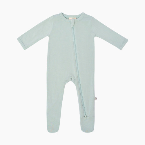 Kyte Baby Zipper Footie - Sage, 0-3 M