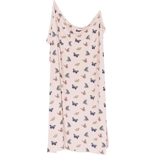 KYTE BABY Blush Butterfly Swaddle Blanket