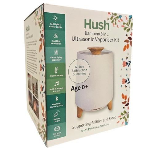 Snotty Noses Australia Hush Vaporiser Kit with Essential Oils & Designer Covers 1 Pack
