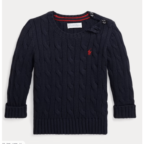 Cable-Knit Cotton Sweater