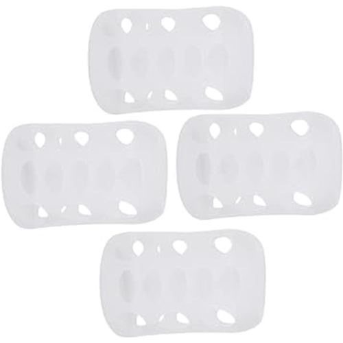 8 Pcs Milk Bottle Sleeves Pigeon Supplies Silicone Bottle Cover Feeding Glass Covers Glass Sleeves Nursery Feeding Baby White Anti-Fall