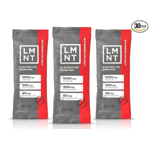 LMNT Zero Sugar Electrolytes - Watermelon Salt | Drink Mix | 30-Count