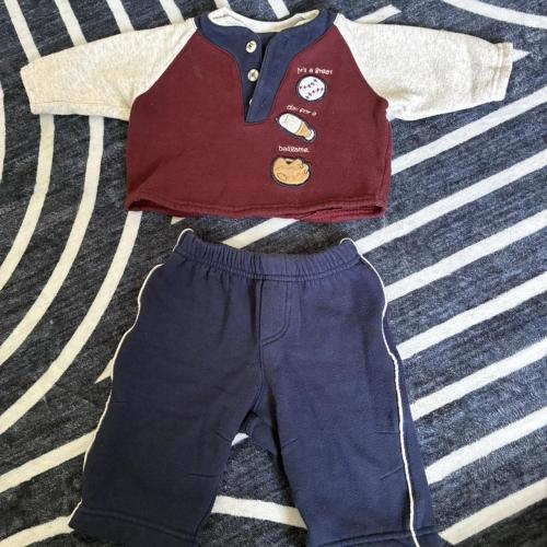 Vintage baby baseball sweat set #90svintage...