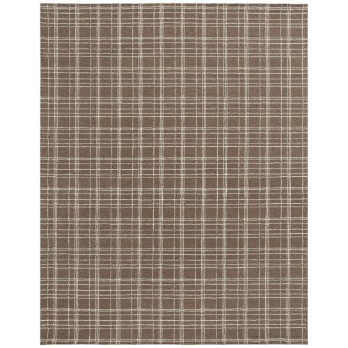 Better Homes & Gardens Brown Plaid Wool Indoor Area Rug, 5x7