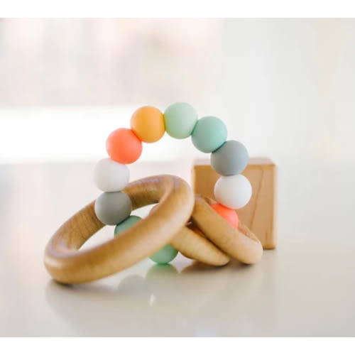 Saturn Ring Wooden Baby Teether