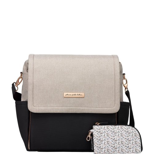 Petunia Pickle Bottom Boxy Backpack Diaper Bag - Sand & Black