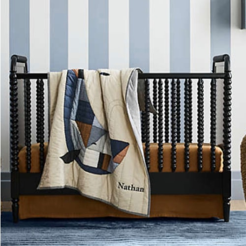 Supersoft Terracotta Organic Cotton Gauze Baby Crib Skirt