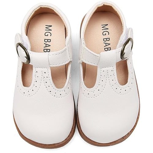 DADAWEN Girl's Classic Mary Jane School Uniform Shoes Flat Dress Shoes