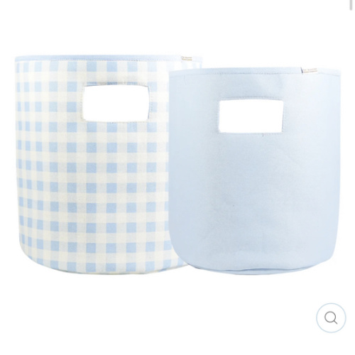 The Beaufort Bonnet Company Buckhead Blue Gingham Soft Storage - Goosewaddle® | Newborn Baby Blankets Toys Teethers Bibs & More