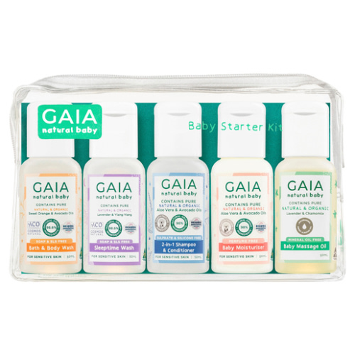 GAIA Natural Baby Starter Kit 5 Piece Set | Mother & Baby | Priceline