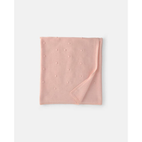 Baby Girl Knit Dot Blanket - Pink | Carter's