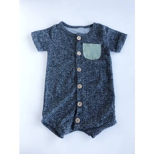 baby romper heather gray baby boy romper baby girl romper gender neutral romper unisex romper